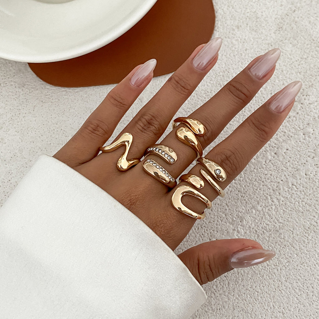 Damen Designer Schmuck Ringe Set Shop Nory