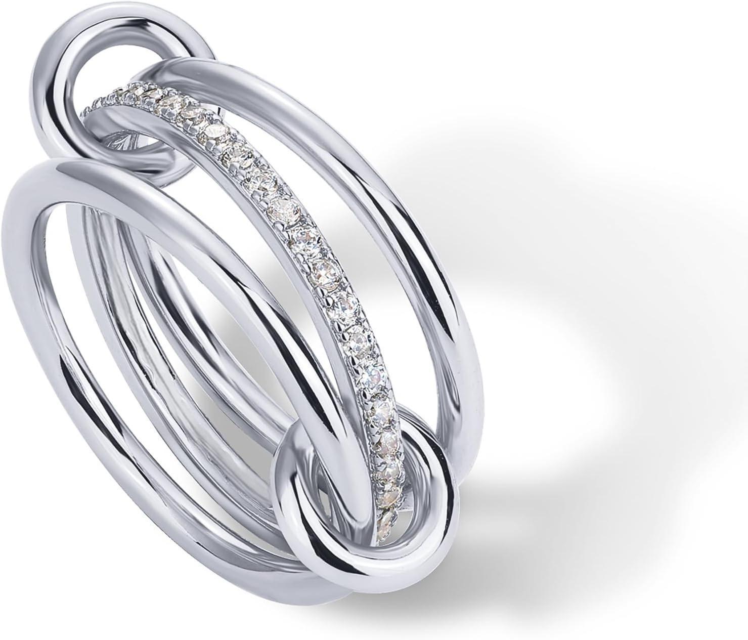 Damen eleganter und funkelnder Ring Shop Nory