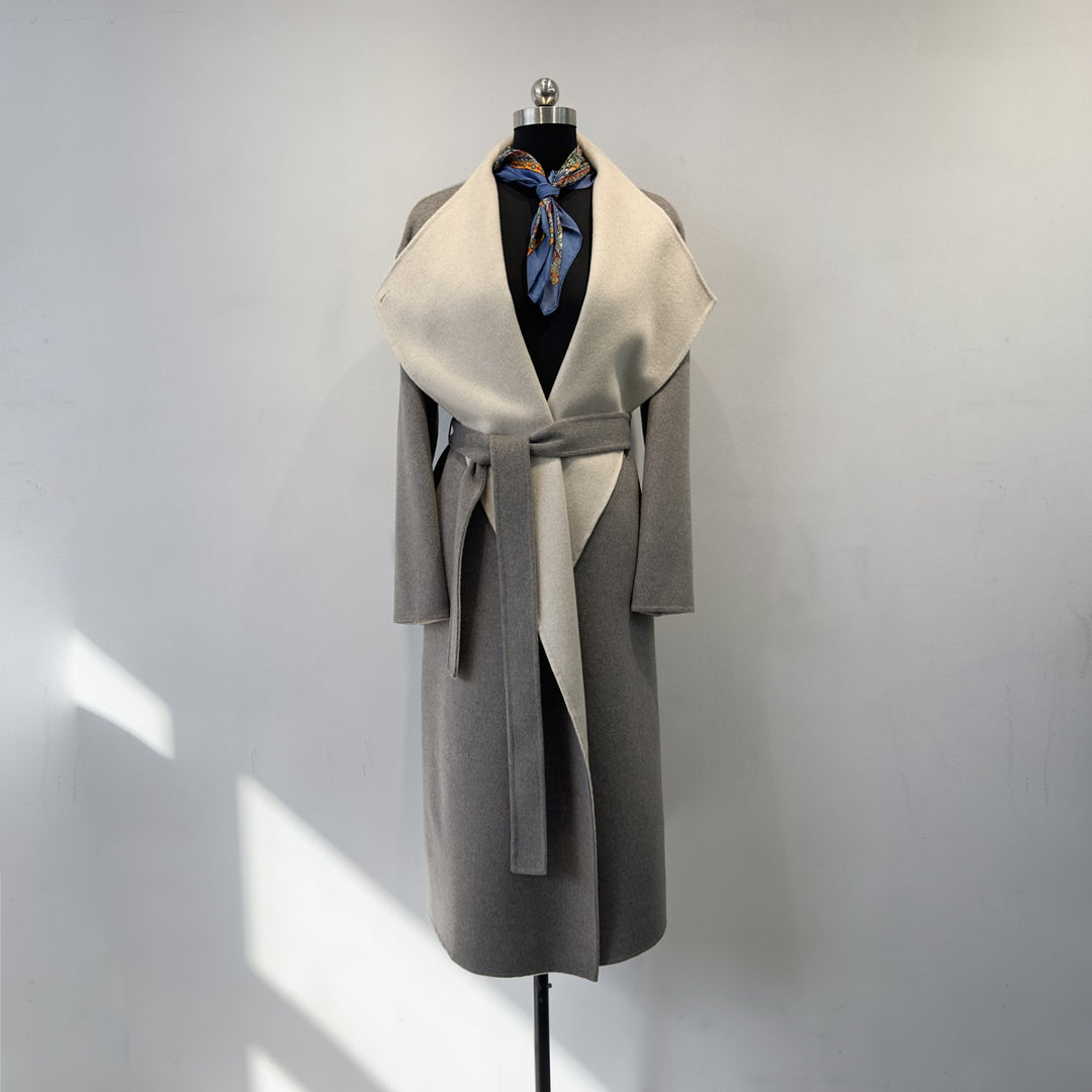 Damen Schicker Wollmischung Mantel Shop Nory
