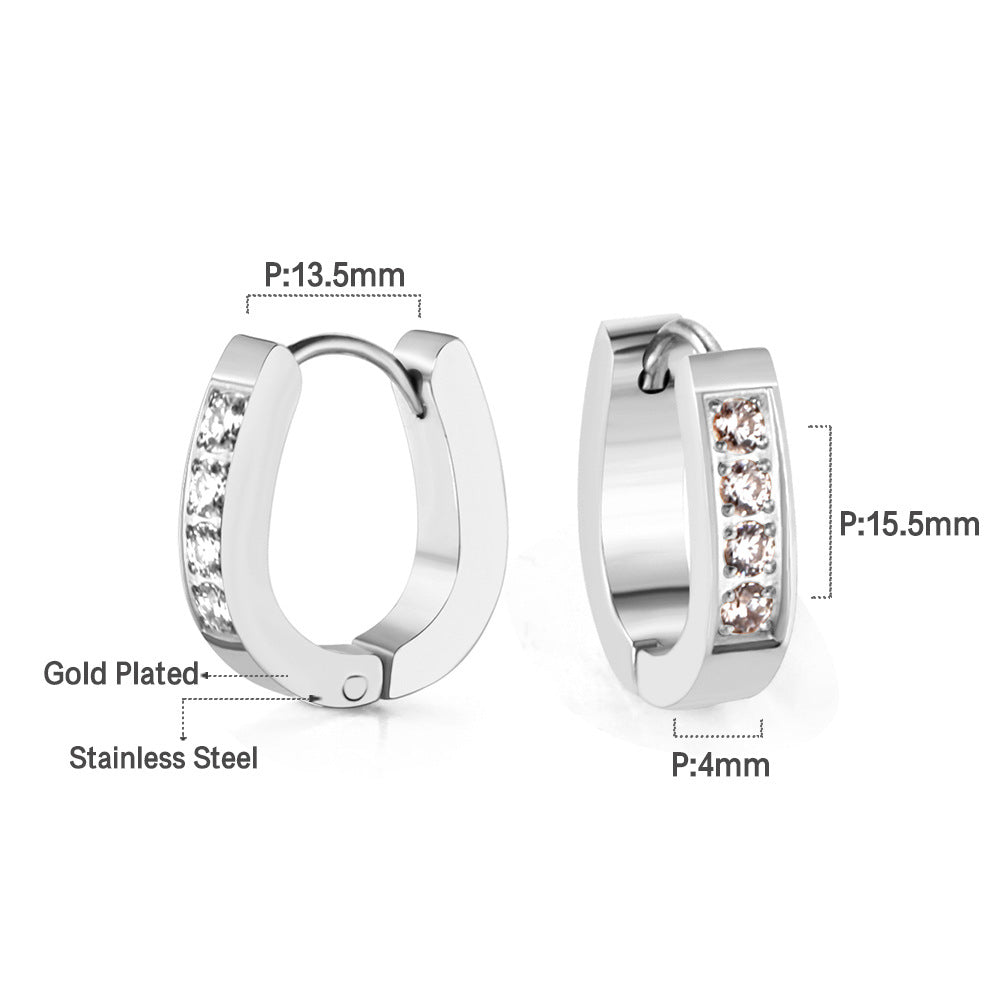 Damen Ohrstecker mit funkelnden Zirkonia und elegantem Design Shop Nory