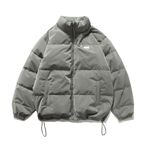 Unisex Kurzer Oversize Stepp-Puffer mit hohem Stehkragen und Kordelzug Shop Nory