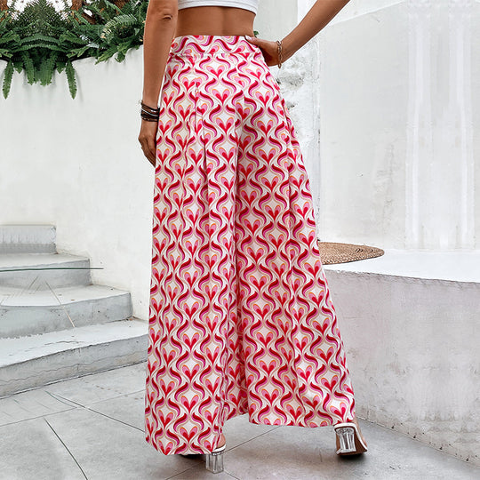 Damen Weite Hosen mit buntem Muster Shop Nory