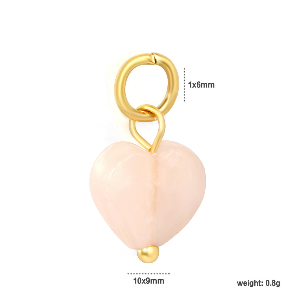 Damen Anhänger mit natürlichem Stein und goldenem Akzent Shop Nory