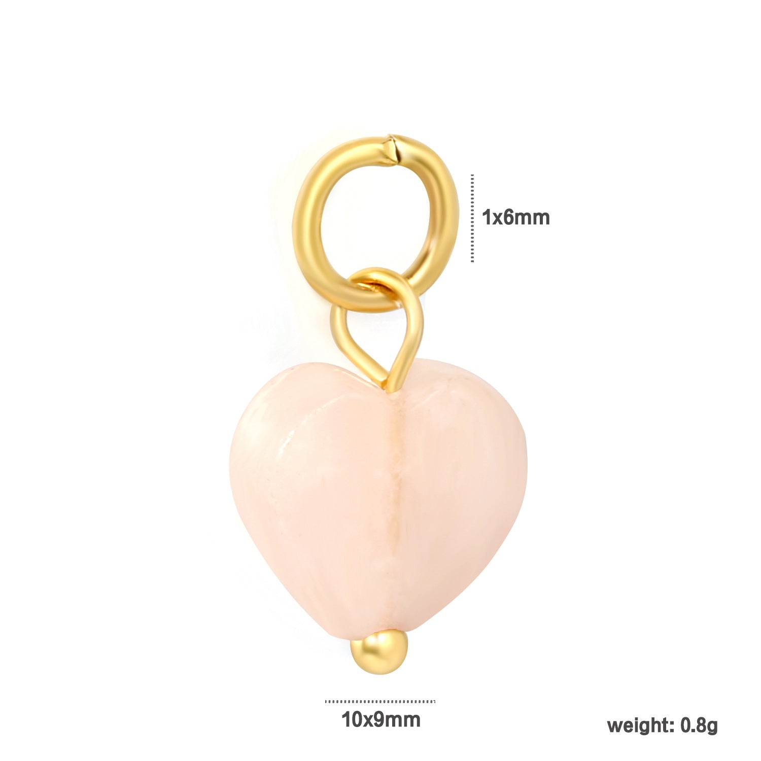 Damen Anhänger mit natürlichem Stein und goldenem Akzent Shop Nory