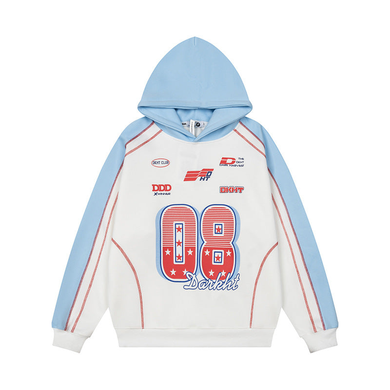 Damen Sportives Retro-Sweatshirt mit Grafik-Print, Raglanärmeln und lockerem Schnitt Shop Nory