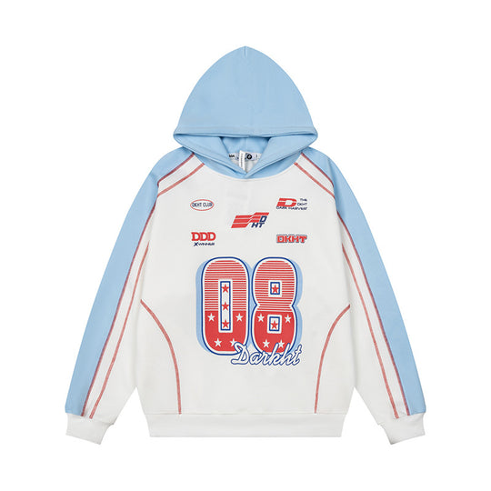 Damen Sportives Retro-Sweatshirt mit Grafik-Print, Raglanärmeln und lockerem Schnitt Shop Nory