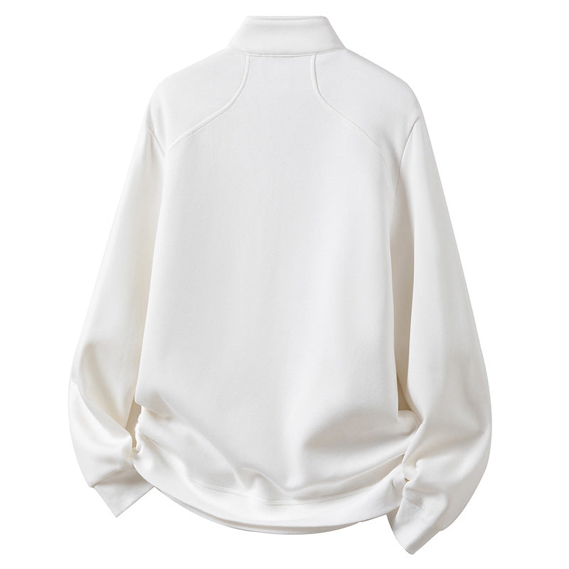 Herren Sportliches Langarmshirt mit Stehkragen Shop Nory