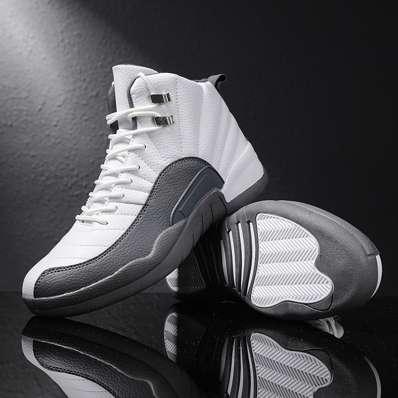 Herren Retro-inspirierte Performance-Basketballstiefel mit verstärkter Seitenwand Shopy Nory