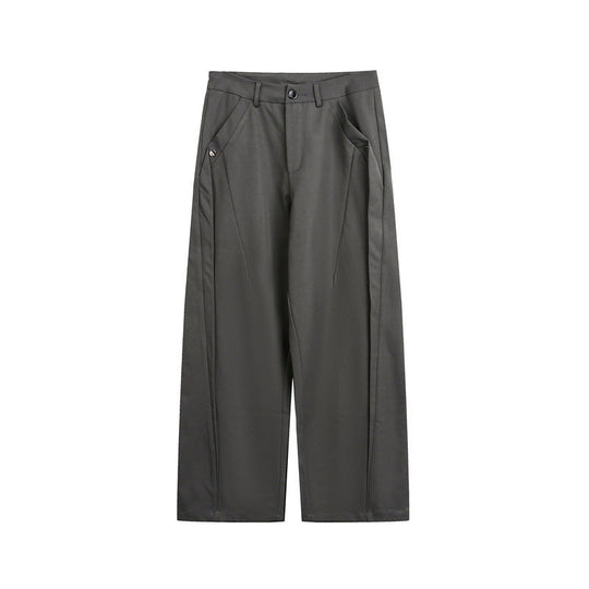 Damen Weite High-Waist Stoffhose mit Bügelfalte und seitlichen Eingrifftaschen Shop Nory