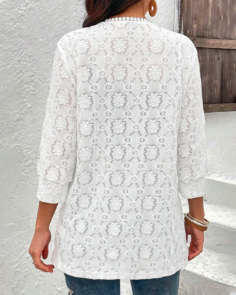 Damen Spitze Cardigan