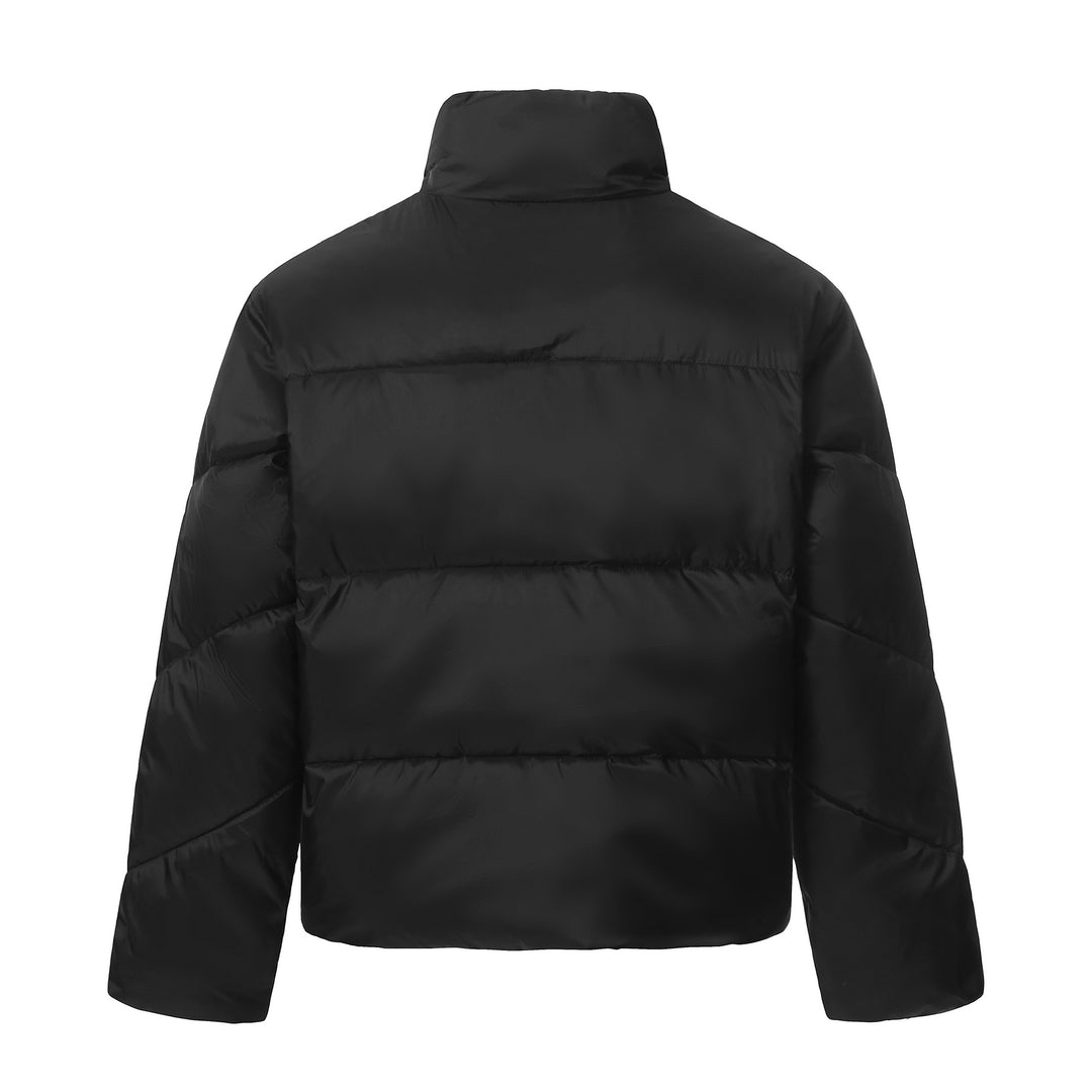 Unisex Kurze gesteppte Isolationsjacke mit wärmendem Funnelkragen Shop Nory
