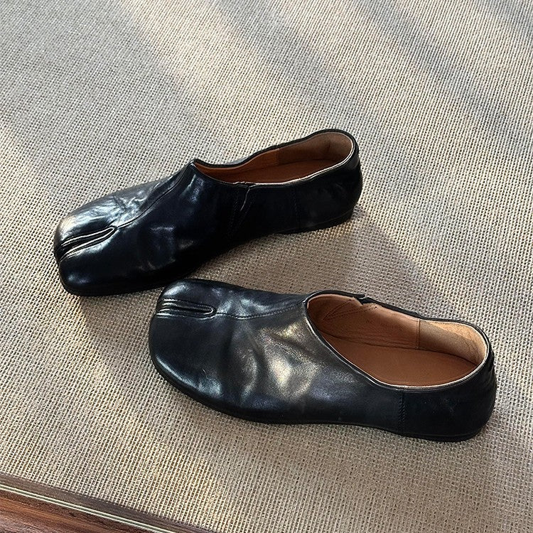 Damen elegante Mokassins mit zusätzlicher Zehenfreigabe