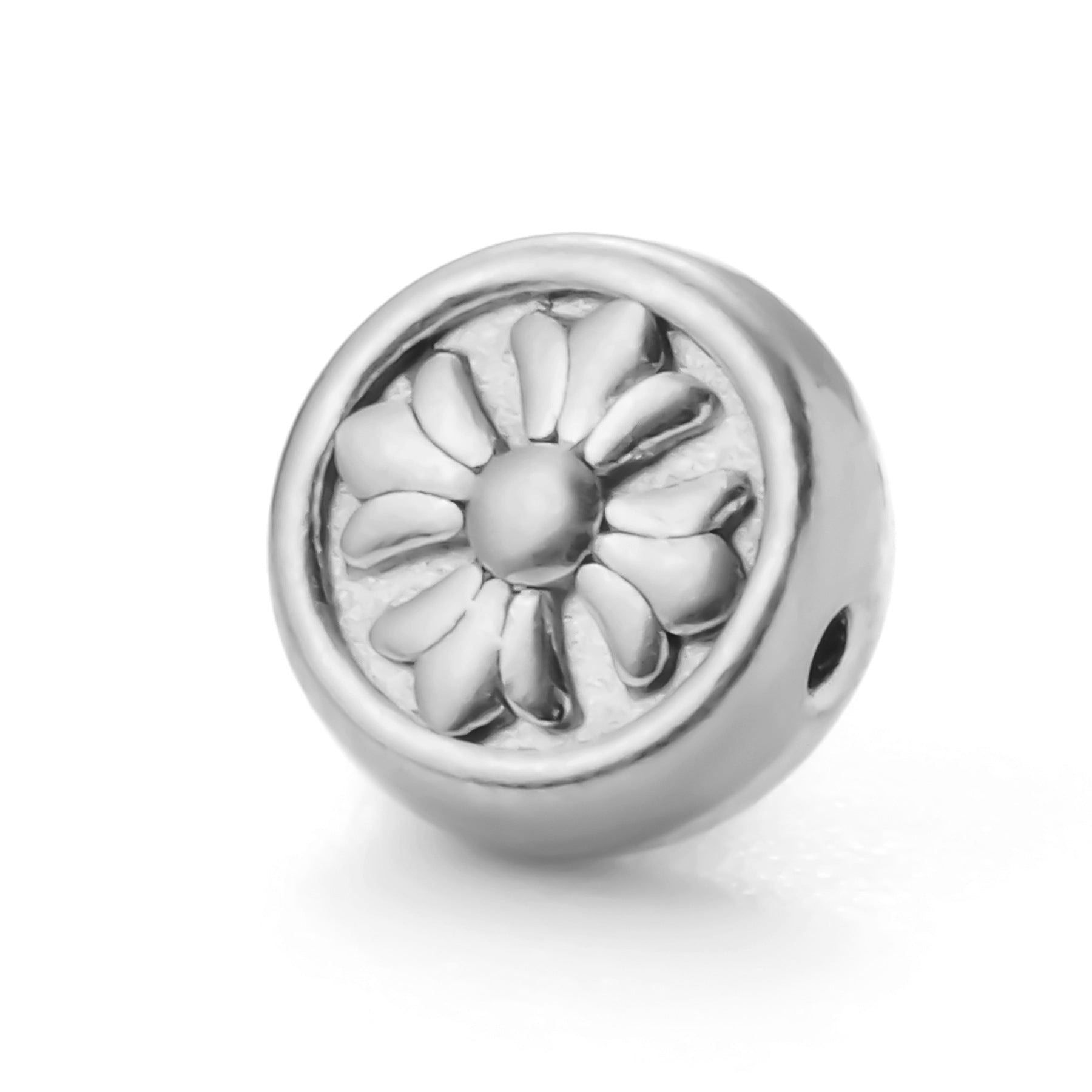Damen Charm-Perle mit floralem Motiv Shop Nory