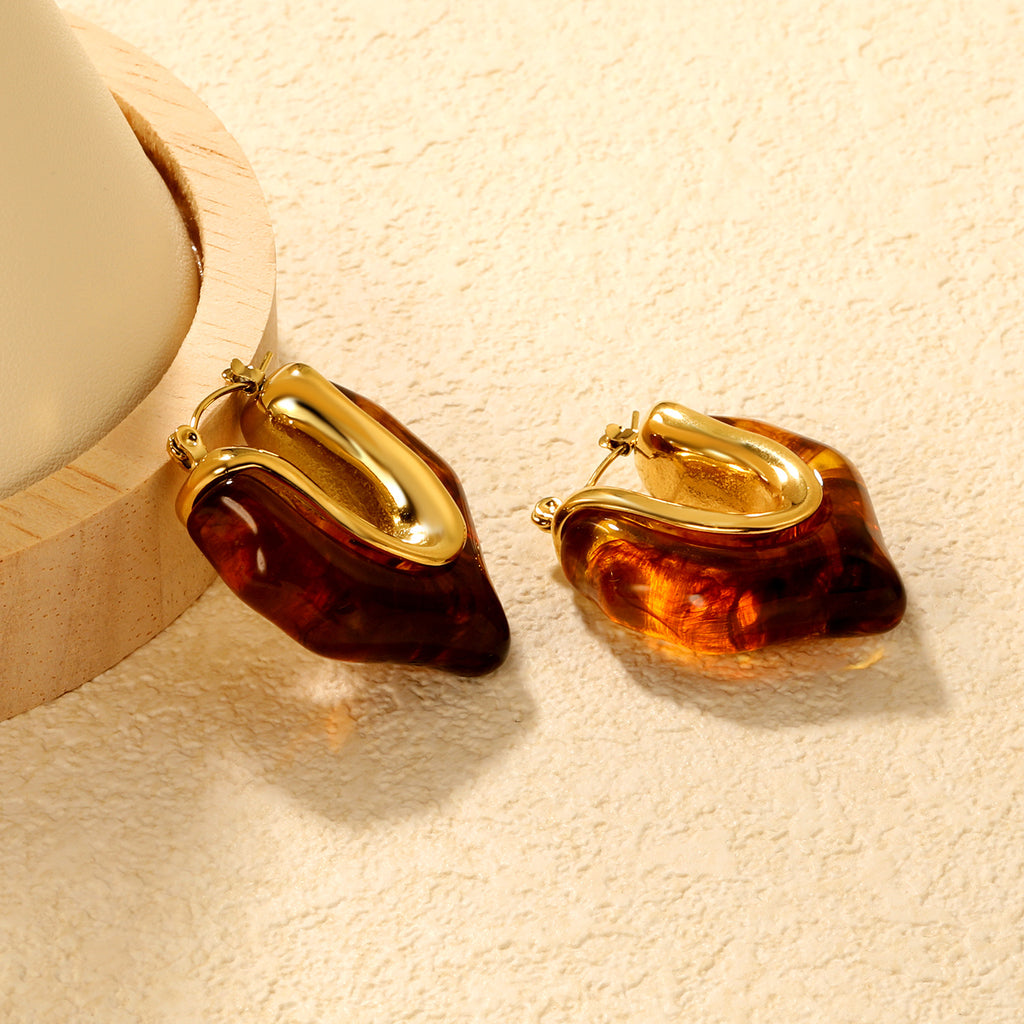 Damen Hängende Ohrstecker mit kreativem Design und elegantem Goldüberzug Shop Nory