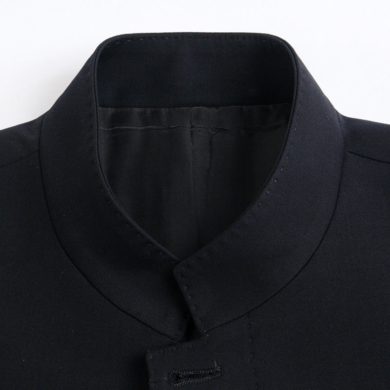 Herren Einreihiger Mantel mit Stehkragen und taillierter Silhouette Shop Nory
