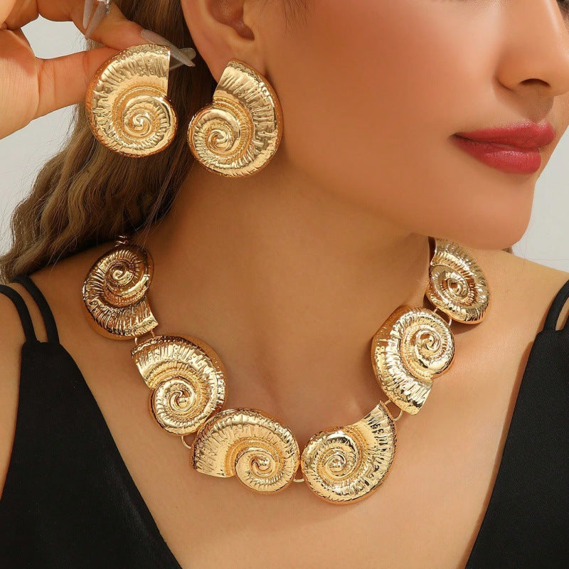 Damen Schmuckset mit Muschel-Design Shop Nory
