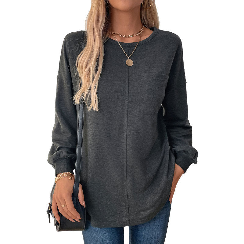 Damen Legeres Langarmshirt Shop Nory