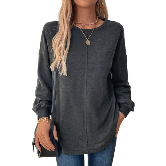Damen Legeres Langarmshirt Shop Nory