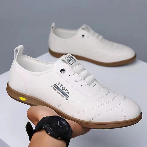Herren Bequeme Leder Sneakers mit rutschfester Sohle
