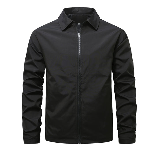 Herren nan leichte Reißverschluss-Jacke mit Hemdkragen windabweisender Funktionsstoff Shop Nory