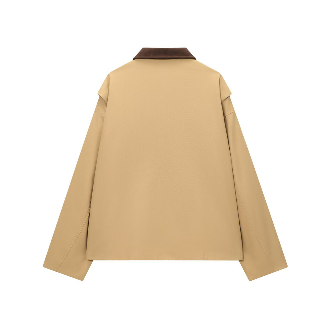 Damen Utility-Fieldjacke mit Cordkragen, Reißverschluss und aufgesetzten Klappentaschen Shop Nory
