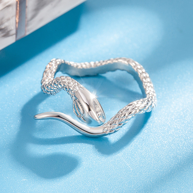 Damen Slithering Schlangenring aus hochwertigem Edelstahl Shop Nory