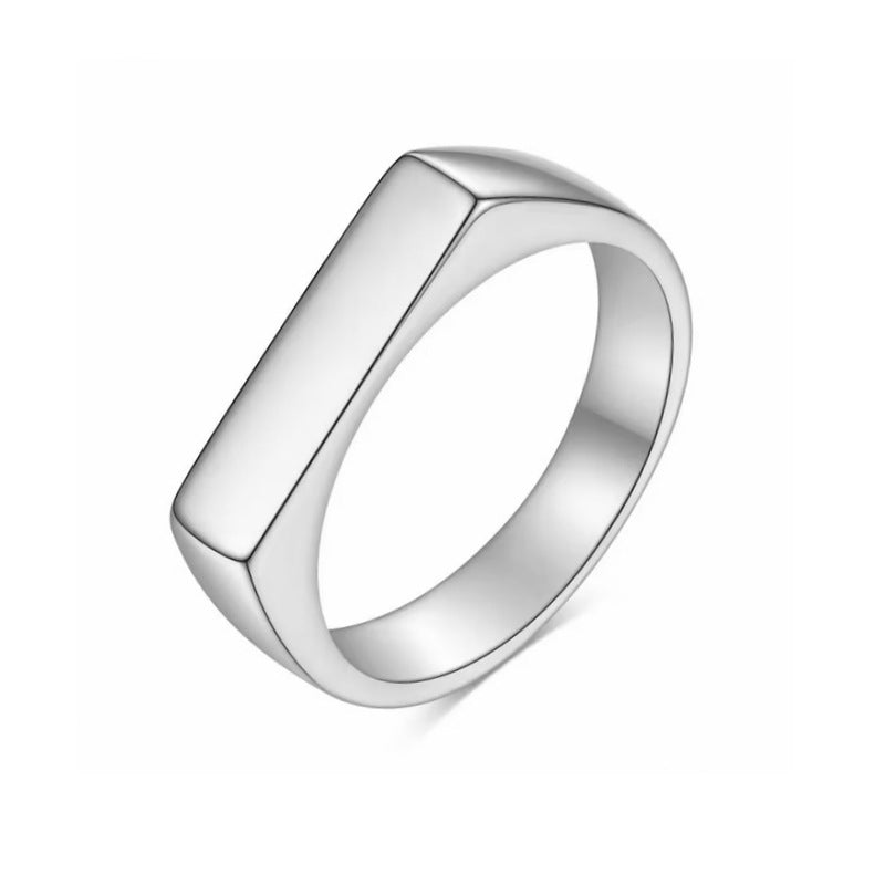 Damen Designerring mit modernem, geometrischem Profil Shop Nory