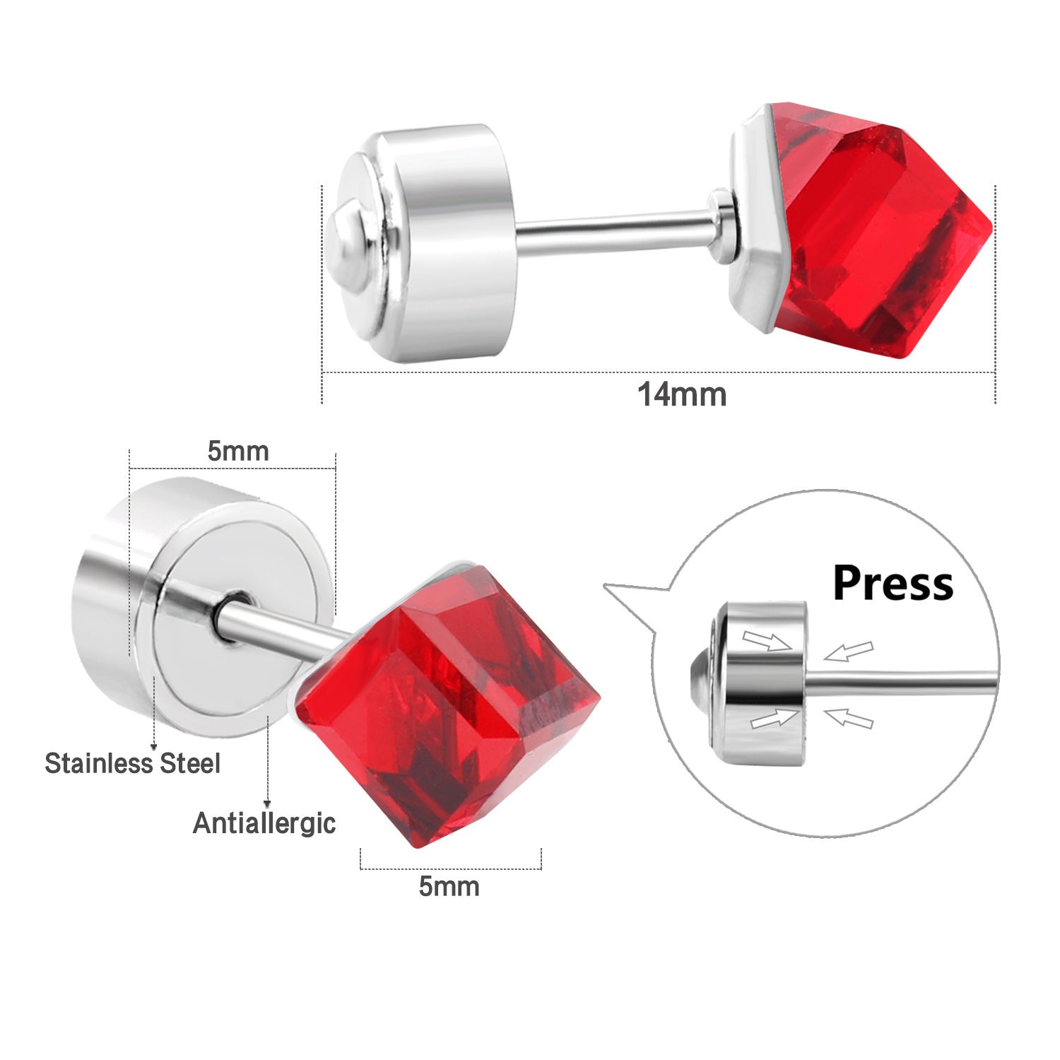 Damen Bauchnabelpiercing mit funkelndem Zirkon-Anhänger Shop Nory