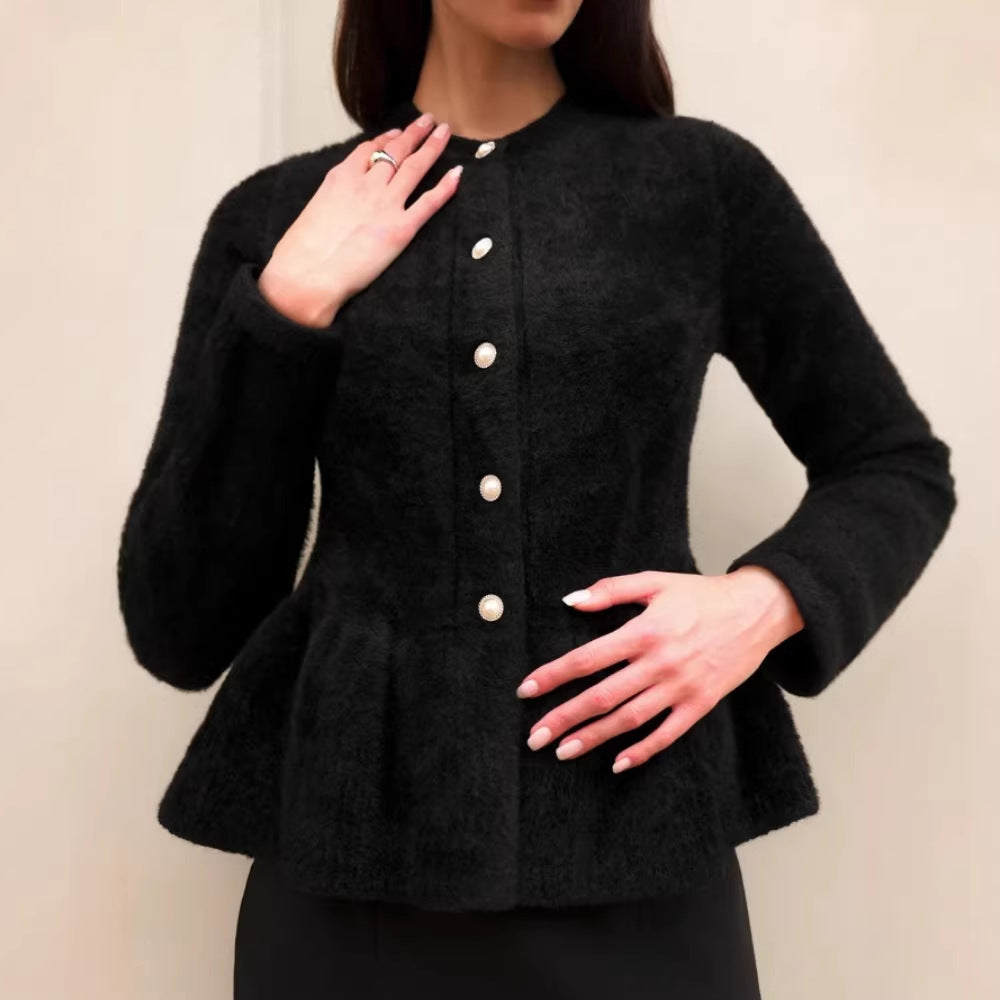 Damen Modische Strickjacke mit taillierter Passform Shop Nory