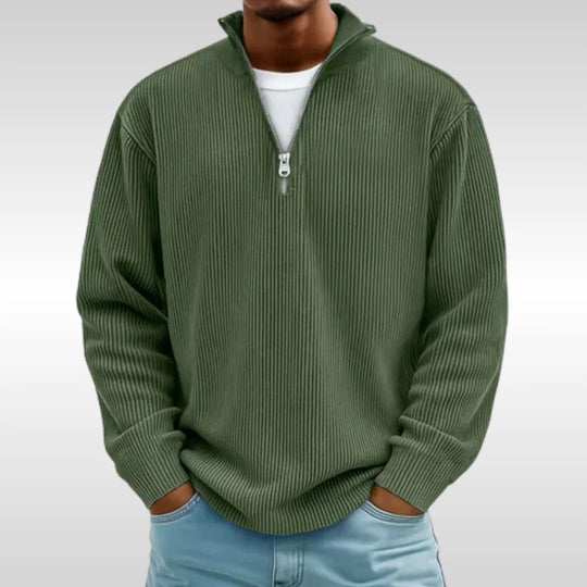 Herren Modischer Zip-Pullover
