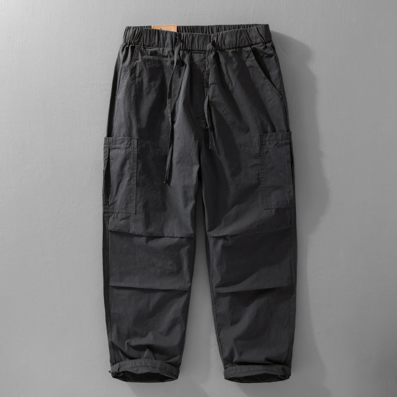 Herren Cargohose mit elastischem Bund, Kordelzug und aufgesetzten Beintaschen Shop Nory