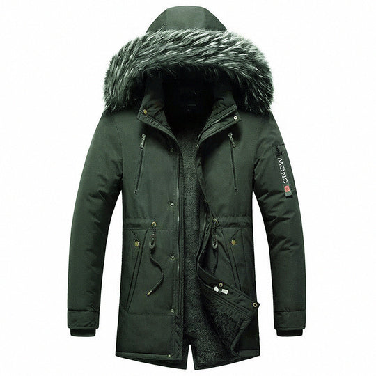 Herren Wattierter Winterparka mit Kapuze und Kunstfellbesatz, wasserabweisend und thermoisoliert Shop Nory