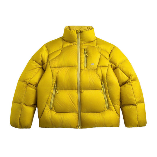 Unisex Kurz geschnittene gesteppte Daunenoptik-Jacke mit Stehkragen und Reißverschlusstaschen Shop Nory