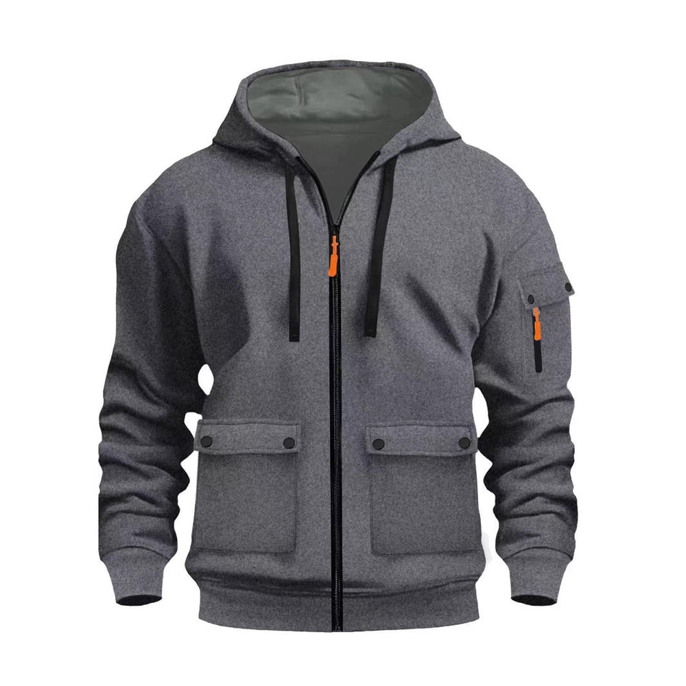 Herren funktionale Kapuzenjacke mit mehreren Taschen