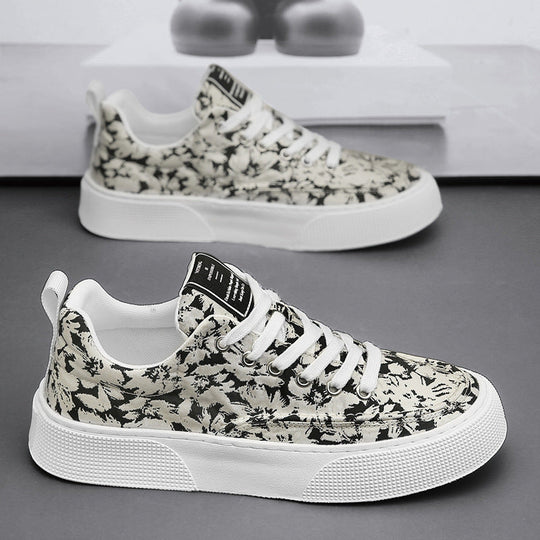 Damen Freizeitsneaker mit floralem Muster und rutschfester Sohle