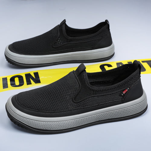 Herren nan atmungsaktiver Slip-On Mesh-Sneaker mit elastischem Einstieg und perforierter EVA-Plateausohle Shop Nory