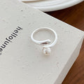 Damen Moderner Ring mit elegantem Perlenakzent Shop Nory
