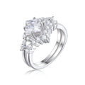 Damen majestätischer Verlobungsring mit kunstvollem Design und funkelnden Zirkonia Shop Nory