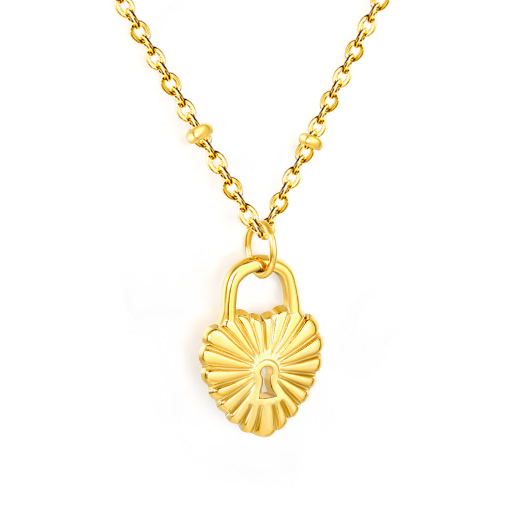 Damen elegante Halskette mit funkelndem Zirkonia-Anhänger Shop Nory