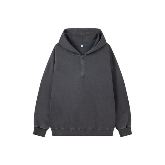 Damen Stilvolle Kapuzenpullover mit halbem Reißverschluss Shop Nory