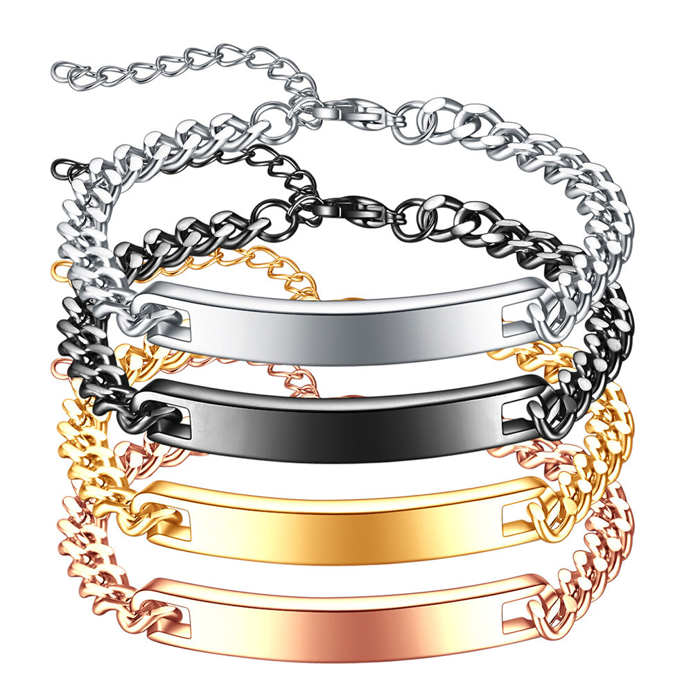 Herren personalisierbares Edelstahlarmband mit robustem Design Shop Nory