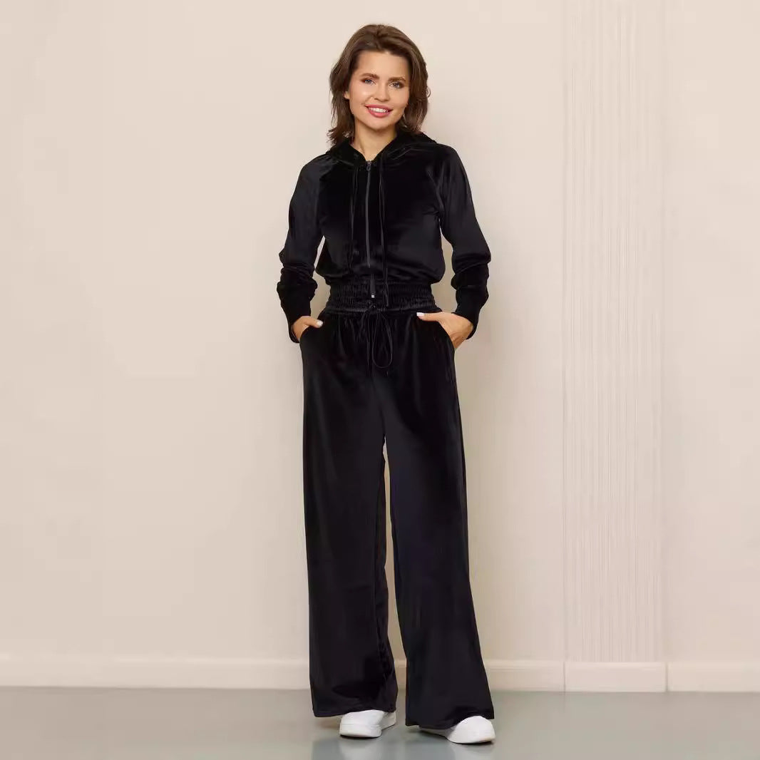 Damen Sportliches Fleece-Lounge-Set Shop Nory