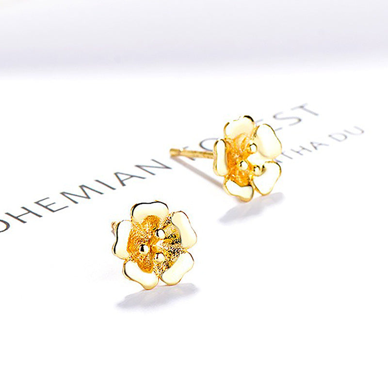 Damen Ohrringe mit kunstvollem Blumenmotiv Shop Nory