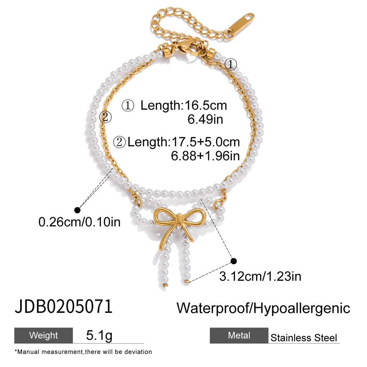 Damen Ohrhänger mit elegantem Perlen-Design und hypoallergener Edelstahlverarbeitung Shop Nory