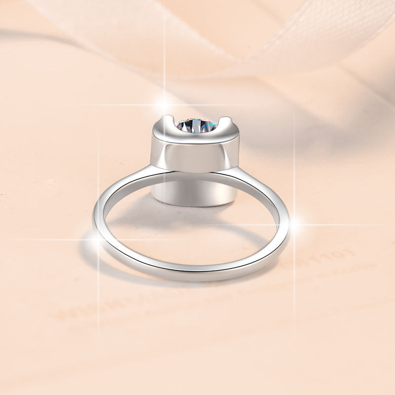 Damen Solitär Ring mit strahlendem Zirkonia Shop Nory