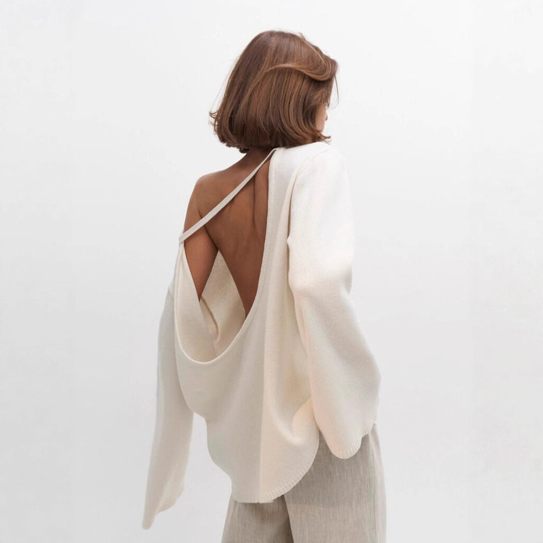 Damen Grobstrick-Kapuzenpullover aus reiner Baumwolle mit Kordelzug Shop Nory