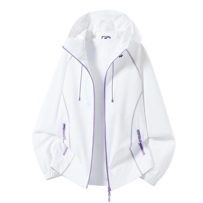 Damen Leichte Sportjacke mit Kapuze Shop Nory