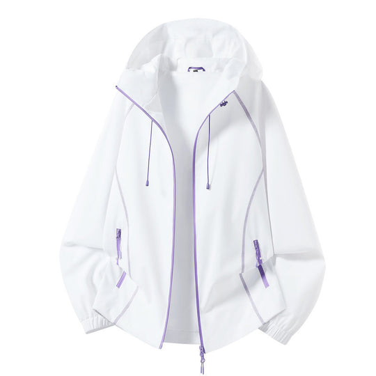 Damen Leichte Sportjacke mit Kapuze Shop Nory