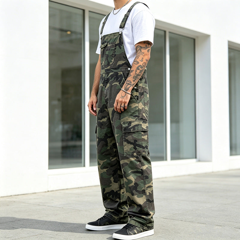 Herren Modische Camouflage Latzhose Shop Nory