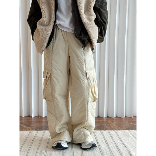 Damen Gepolsterte Cargo‑Palazzo‑Hose mit elastischem Bund Shop Nory